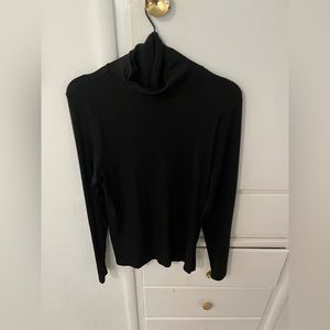 Everlane Black Ribbed Turtleneck size XL new